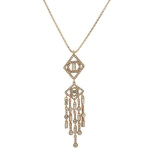 Karl Lagerfeld Stone Mosaic Shaky Pendant Necklace